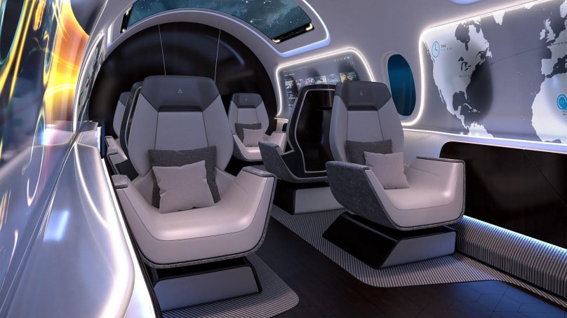 Aerion as2 самолет салон