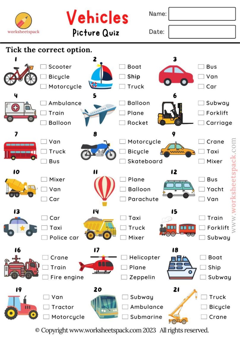 Transport Quiz