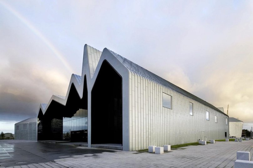 Музей транспорта Риверсайд Глазго архитектура