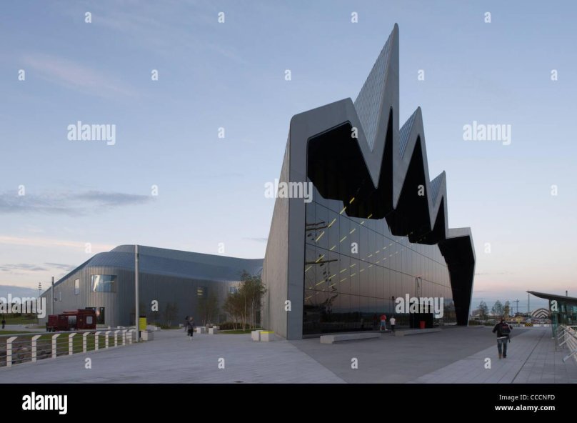 Заха Хадид музей транспорта Риверсайд Глазго Великобритания