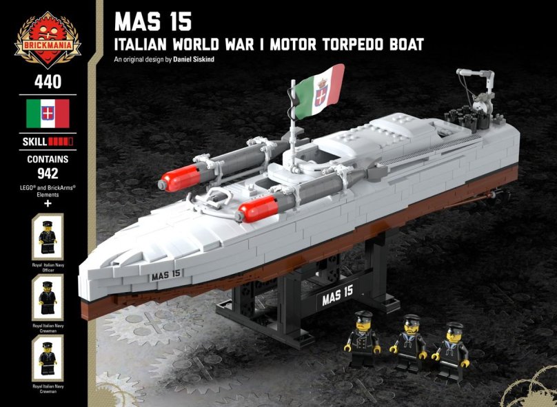 Торпедный катер из лего