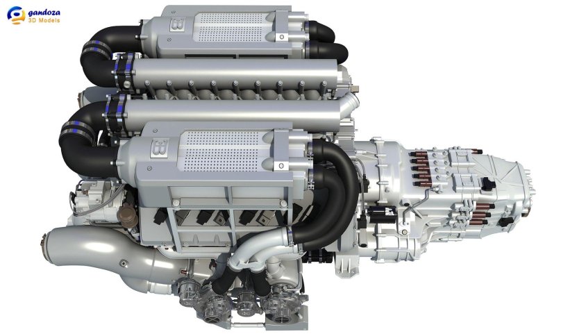 Двигатель Бугатти w16