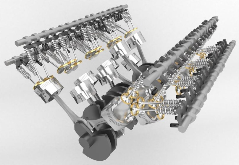 W16 мотор Bugatti