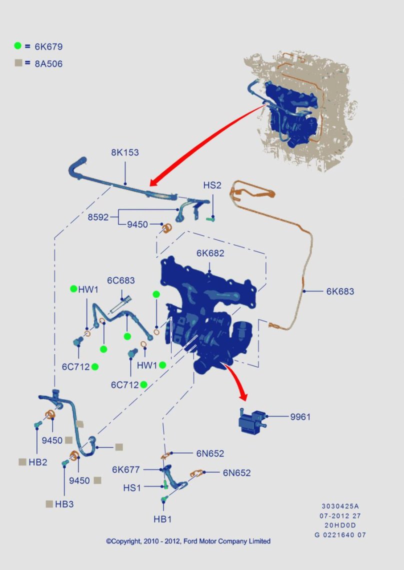 Система управления турбиной Форд Мондео 4 2.0 дизель