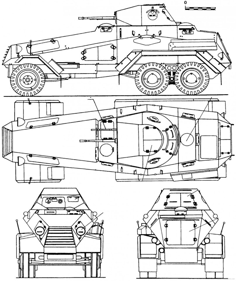 SD KFZ 231 6 rad чертежи