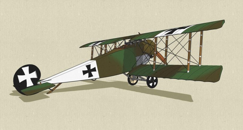 Самолет Фоккер 1914