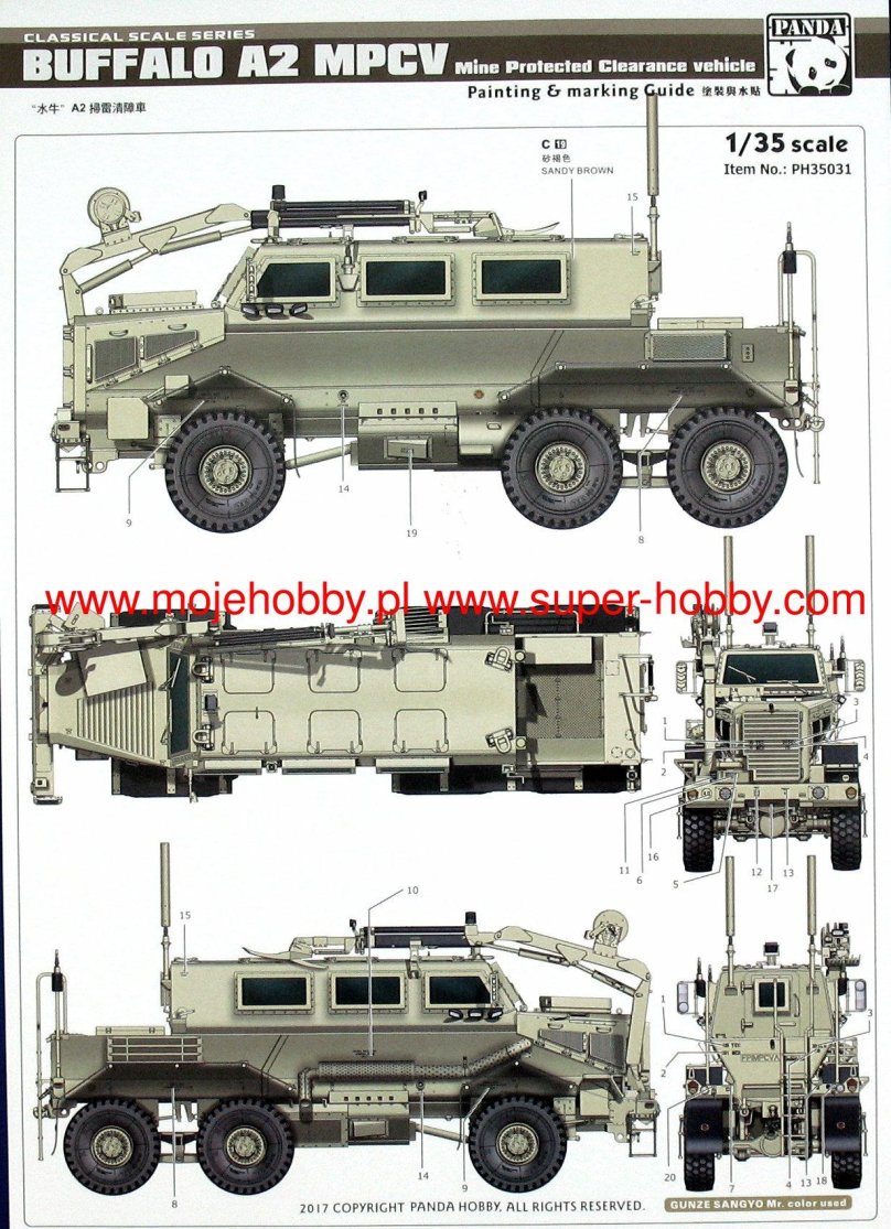 Panda Hobby 1/35 ph35031 Buffalo a2 MPCV