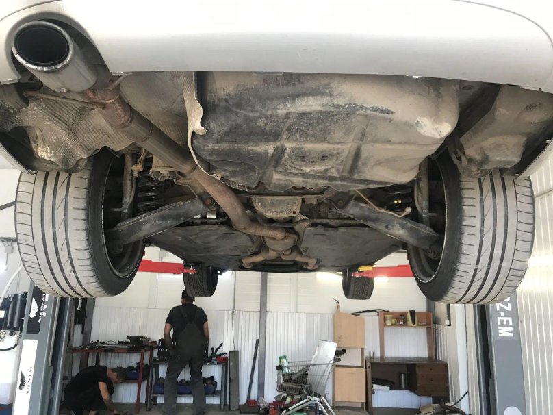 CLK w209 выхлоп