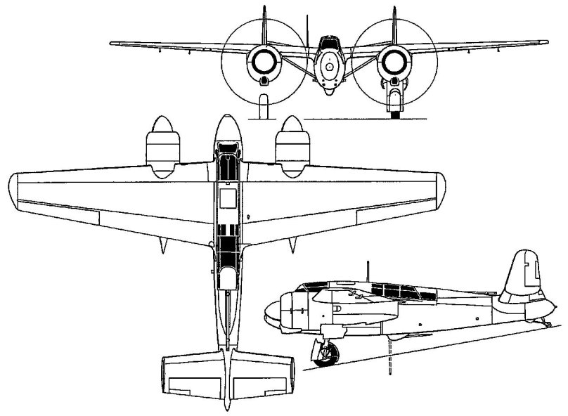 Farman (SNCAC) NC-223.4. Чертежи и схемы