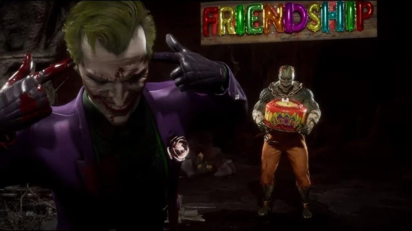 Джокер из мортал комбат 11 фаталити