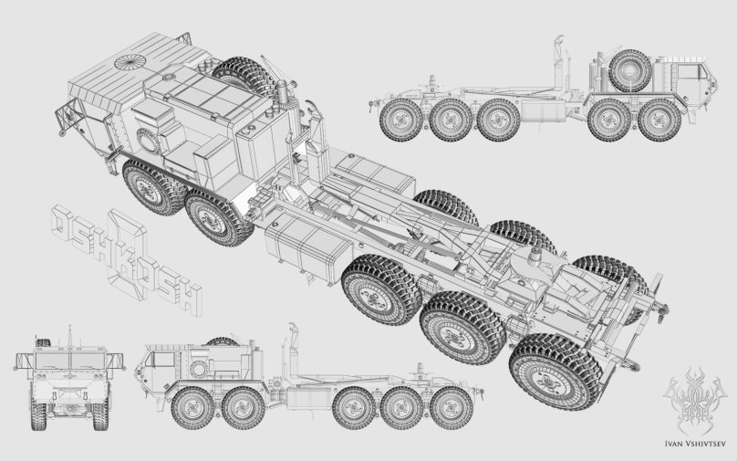 Oshkosh LVSR чертежи