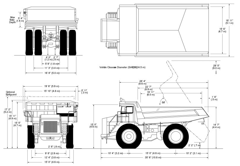 Terex tr 100 чертеж