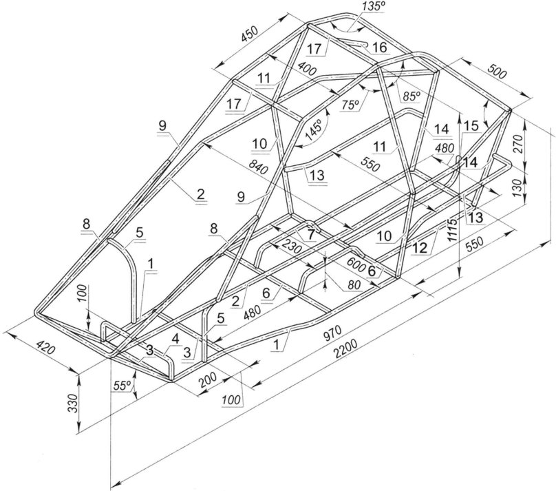 Багги Барракуда х2 чертежи