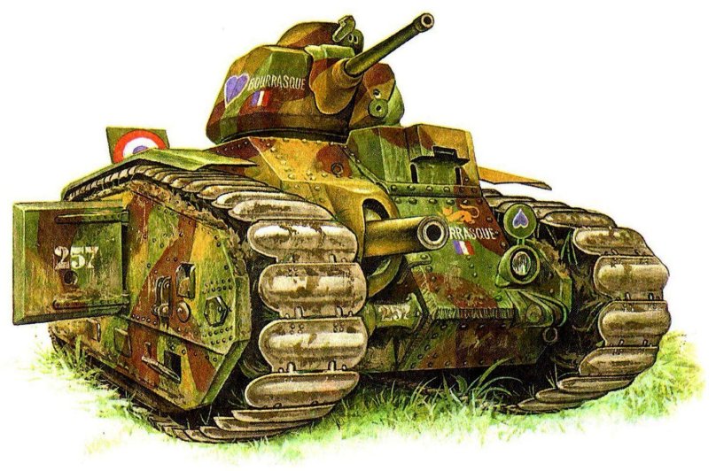 Французский танк b1