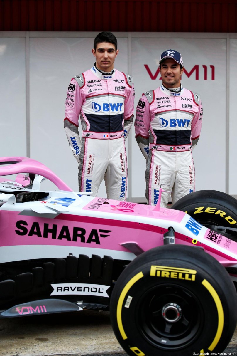 Force India f1 гонщики