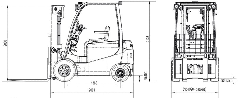 Вилочный погрузчик JAC cpd30