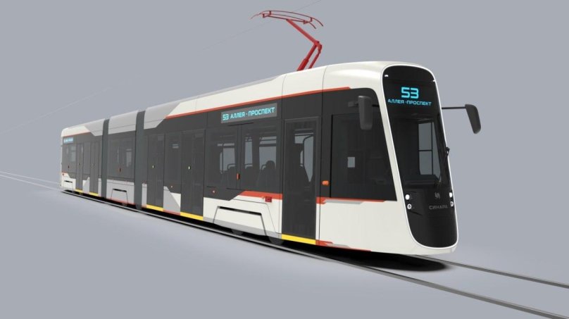 Трехсекционный трамвай Синара
