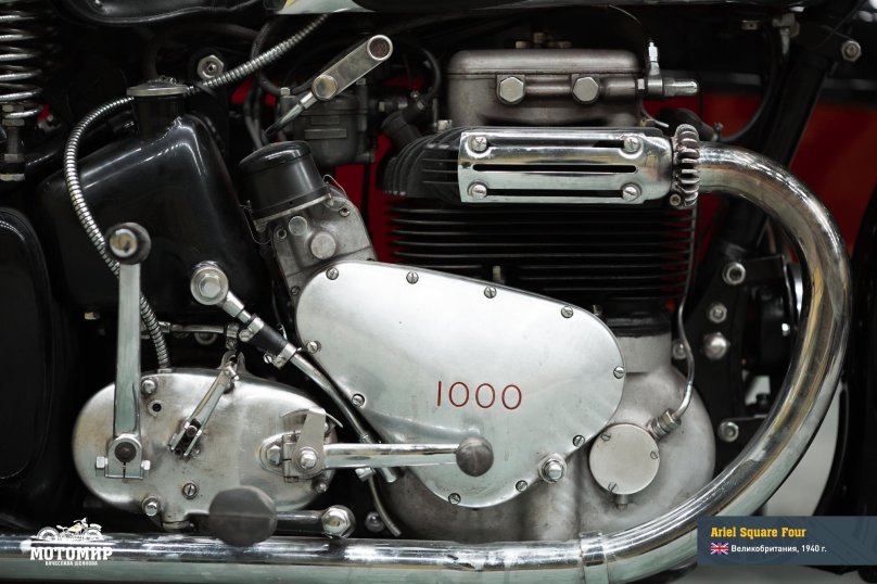 Ariel Square four конструкция двигателя