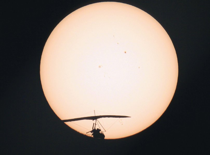 Метеозонд ночью