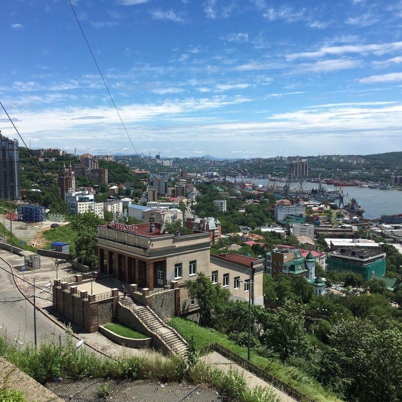 Вид с фуникулера Владивосток