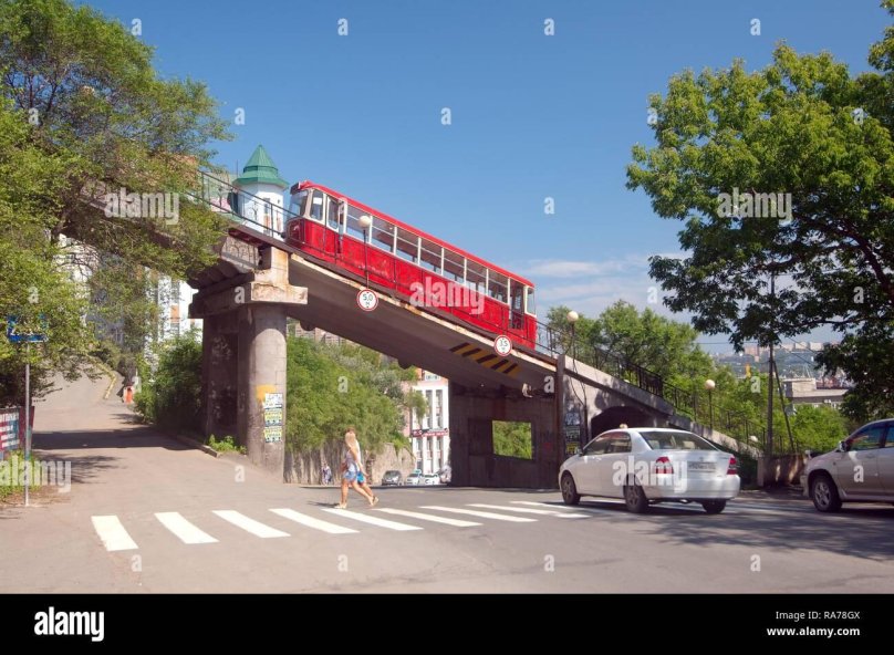 Фуникулёр мост Владивосток