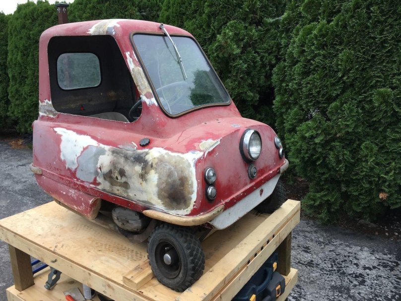 Peel p50 с прицепом