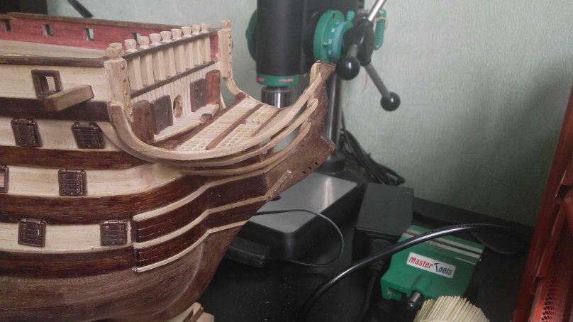 Постройка модели корабля Сантисима Тринидад