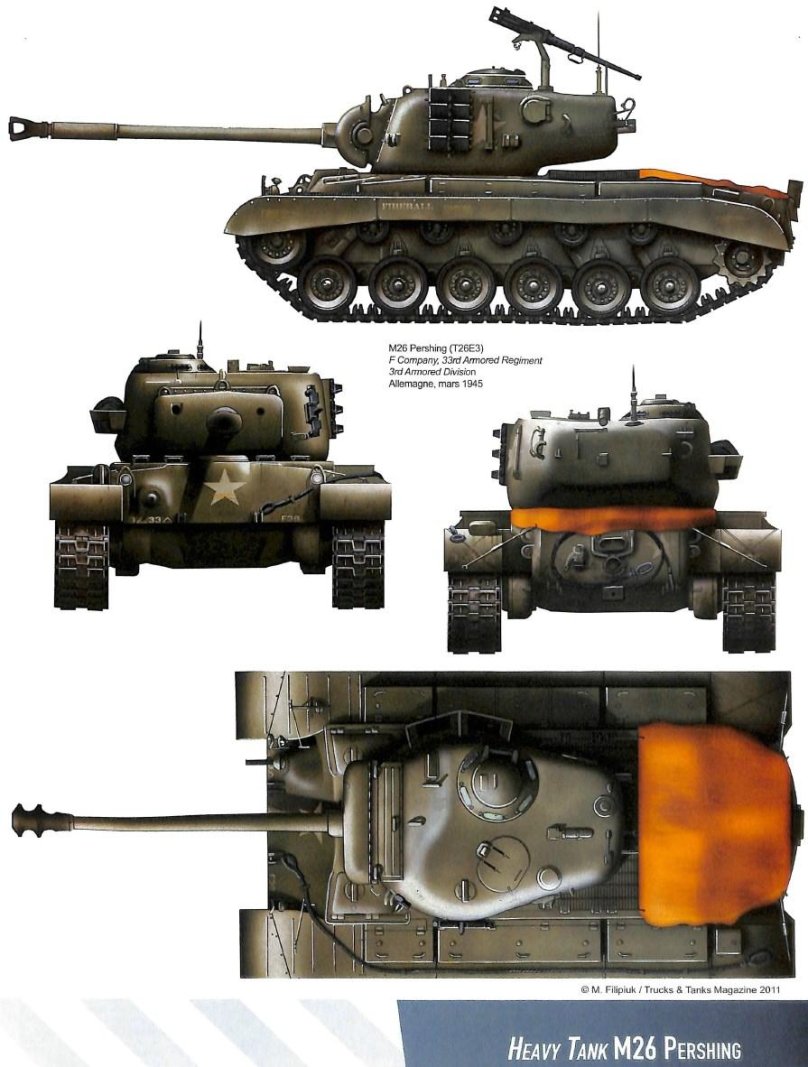 Танк м-26 Першинг чертежи