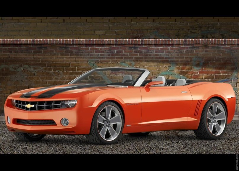 Шевроле Камаро оранжевая