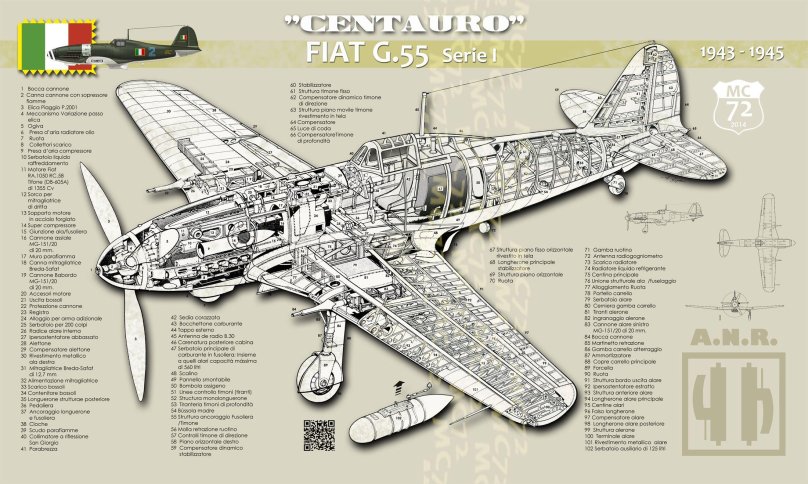 Истребитель Фиат g55