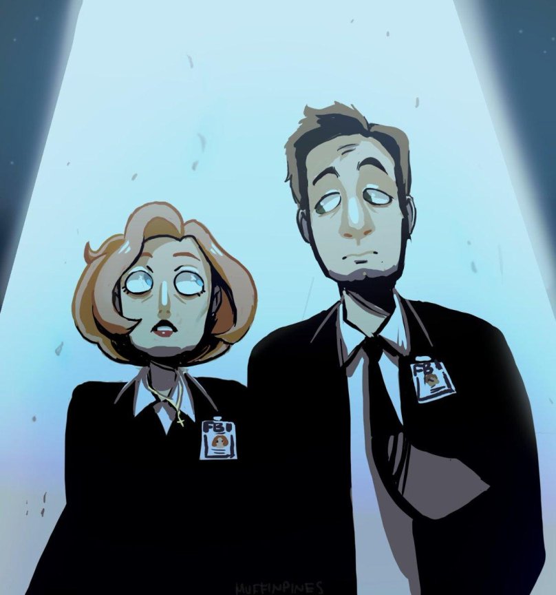 Секретные материалы арт Малдер