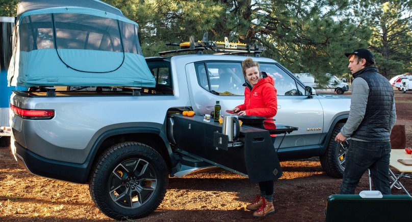 Электрический Rivian r1t