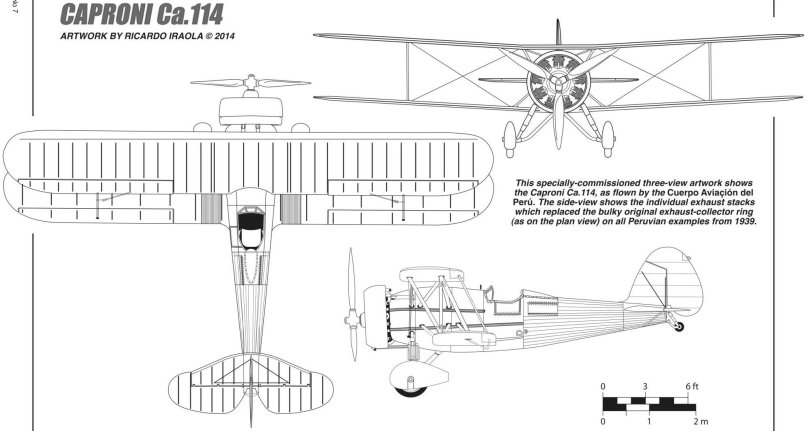 Caproni CA 310 чертежи