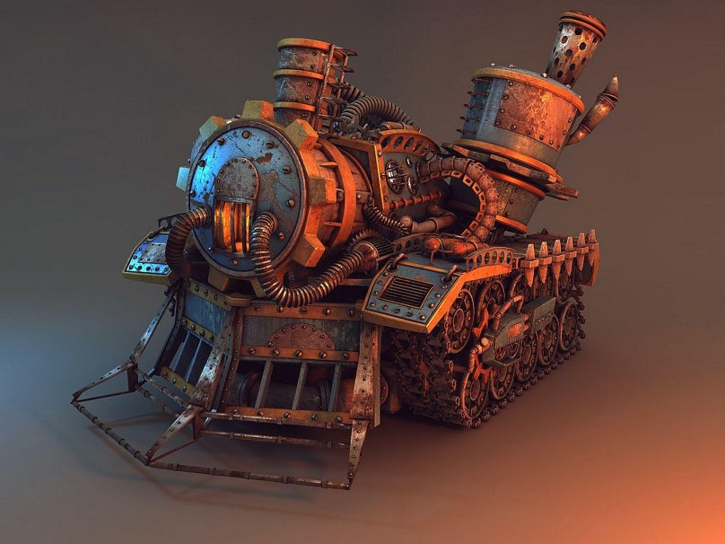 Дизельпанк бульдозер