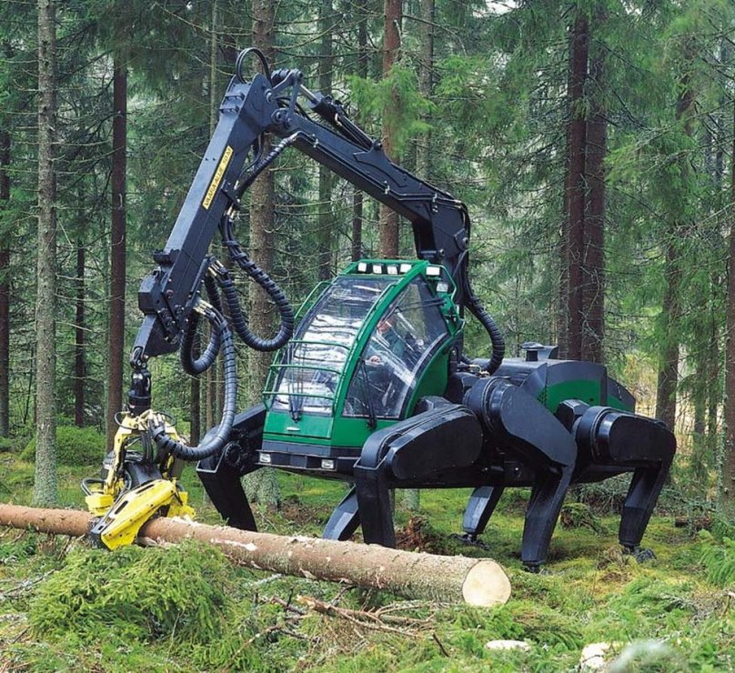 Шагающий харвестер John Deere