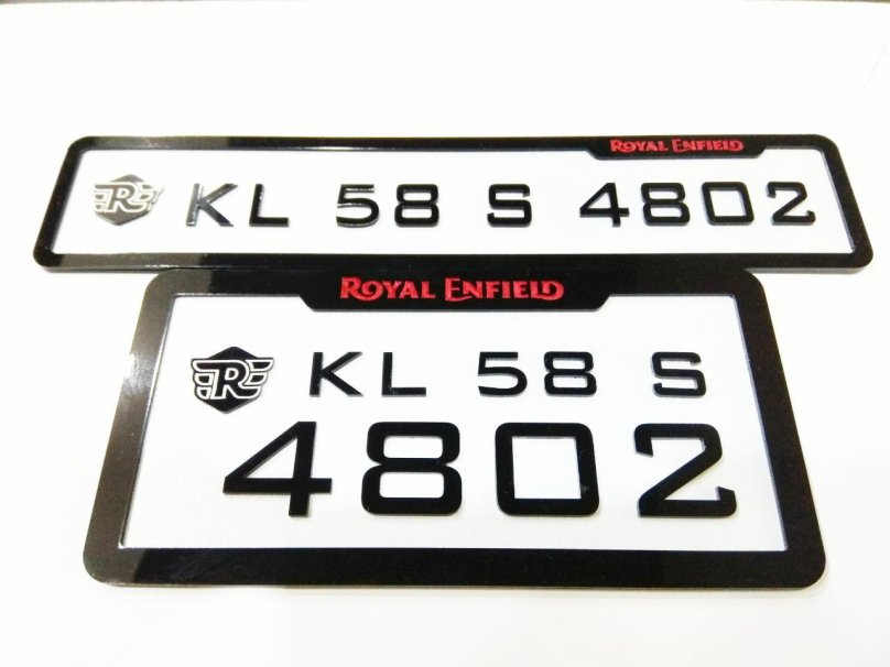Bike number Plate