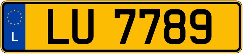Автомобильные номера Люксембурга