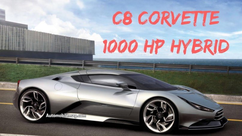 Chevrolet Corvette c8 серый