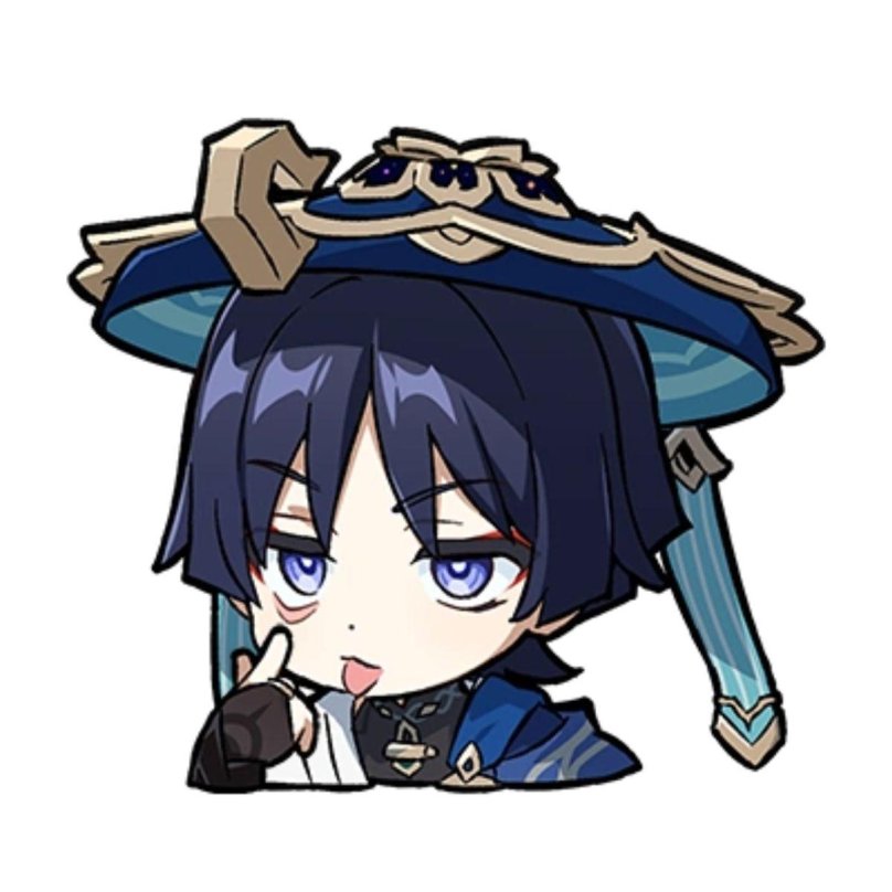 Скарамучча Геншин Стикеры