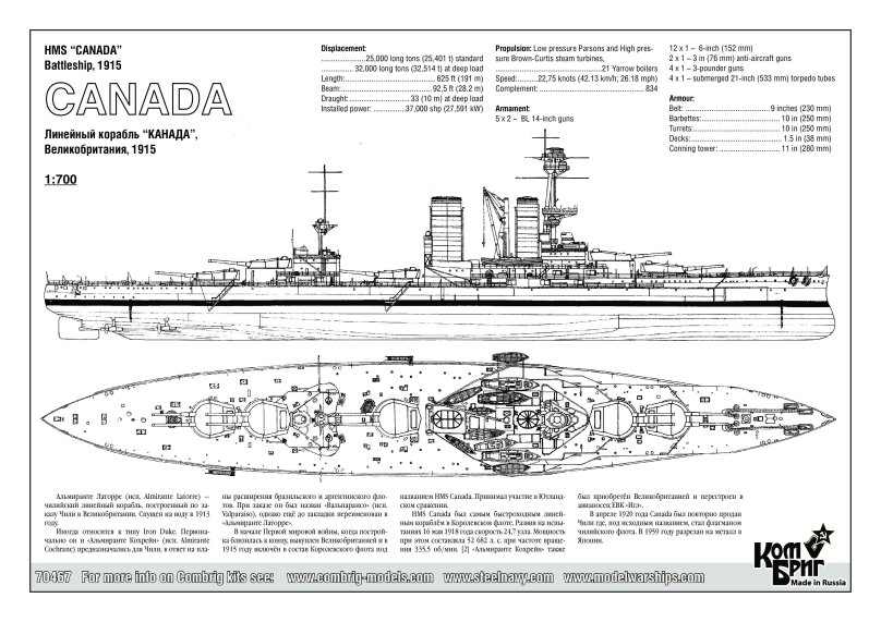 Крейсер Альмиранте Браун чертежи