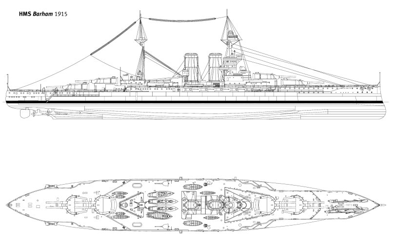 Линкор схема корабля