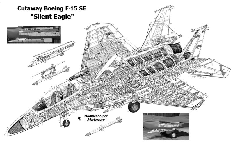 F-15se Silent Eagle Cutaway