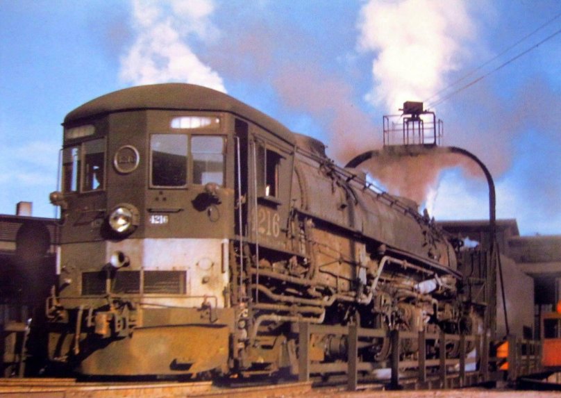 Cab forward Steam locomotive