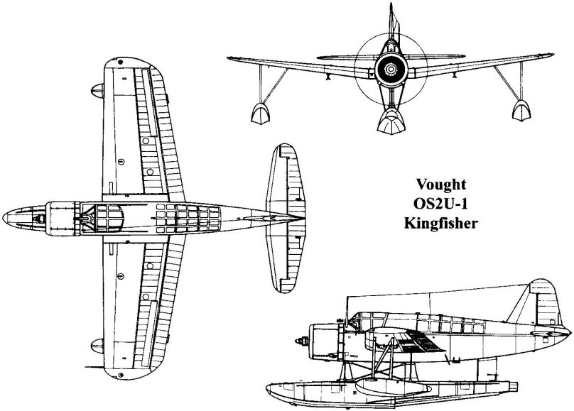 Vought os2u Kingfisher схема окраски