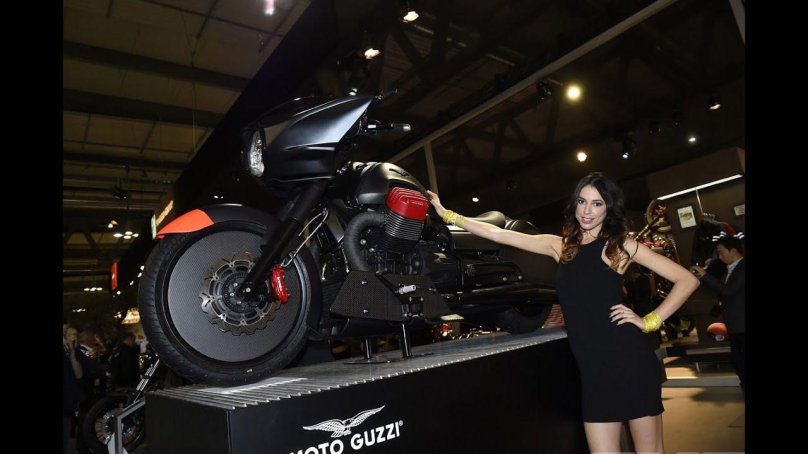 Moto Guzzi and girls