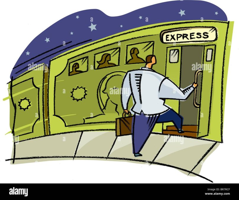 Успеть на поезд рисунок