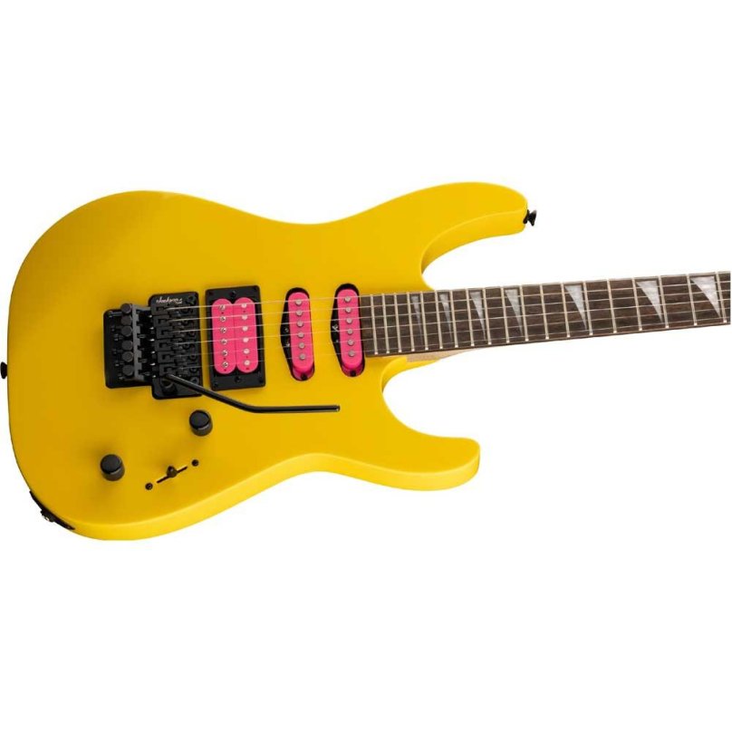 Yellow electric guitar