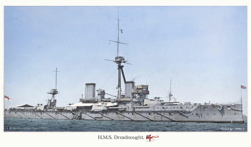British battleship HMS Dreadnought