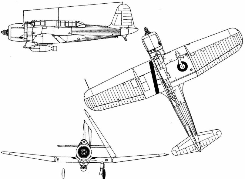 Vought sb2u Vindicator plans