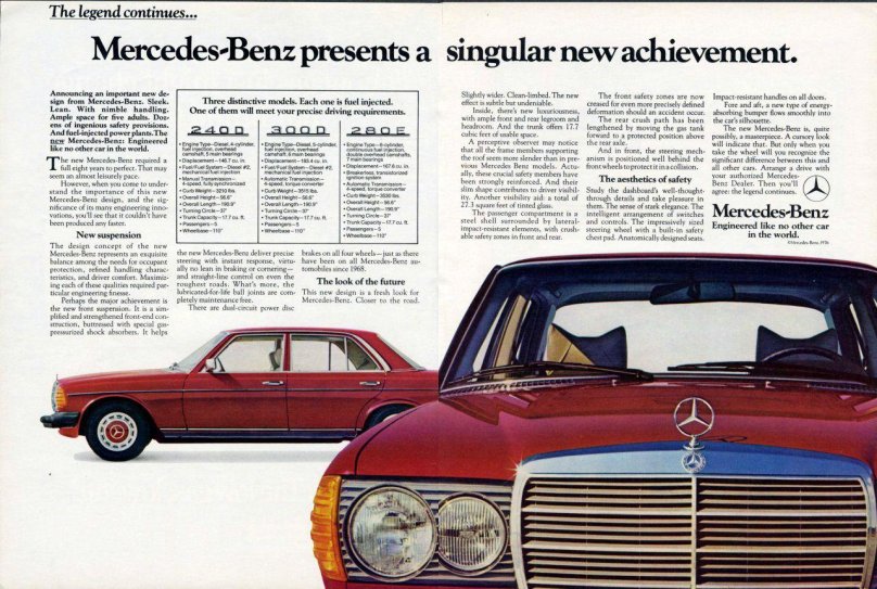 Mercedes w123 Poster